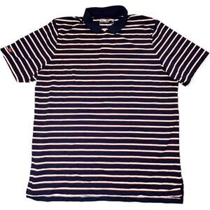 RLX Ralph Lauren Performance Polo Size Large blue/orange/white Golf